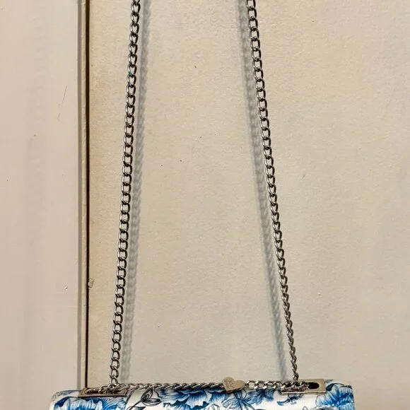 Betsey Johnson Blue Floral Crossbody Bag - Picture 2 of 4